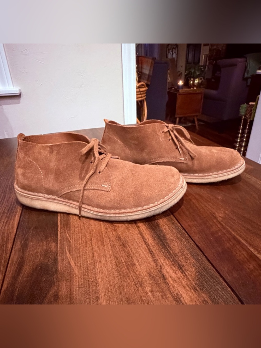 Astorflex Whiskey Beige Suede Greenflex Desert Chukka Boots Italian men’s 42 - Picture 3 of 14